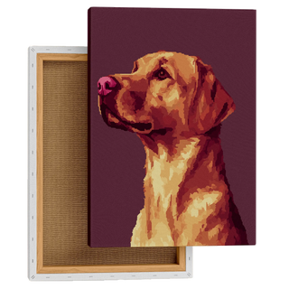 Pixelated Golden Retriever