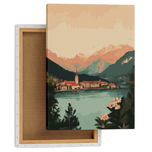 Alpine Village Serenity Paint by Numbers Kit | and Pixie