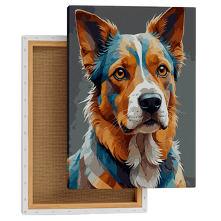 Geometric Dog Portrait