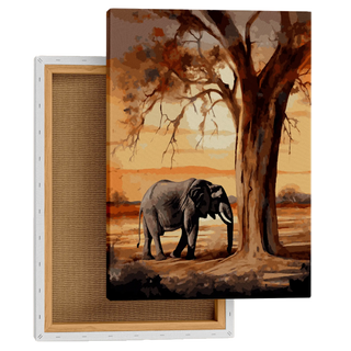 Sunset Elephant Serenity