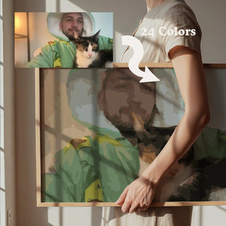 "man and pet painting kit"